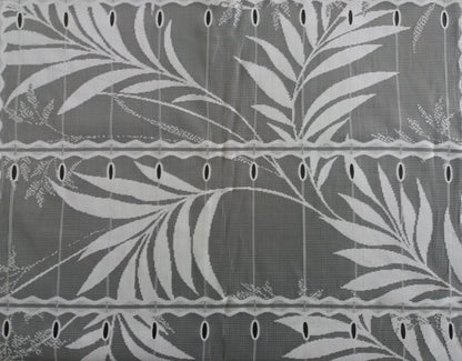 Rideau brise-vue blanc motif Bambou - zoom