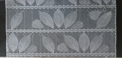 Rideau modulable blanc 90 cm de largeur motif Automne
