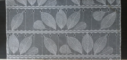 Rideau modulable blanc 90 cm de largeur motif Automne