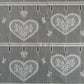 Rideau modulable blanc 90 cm de largeur motif Cupidon