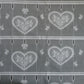 Rideau modulable blanc 90 cm de largeur motif Cupidon