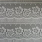 Rideau modulable blanc 90 cm de largeur motif Floralie