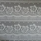 Rideau modulable blanc 90 cm de largeur motif Floralie