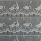 Rideau modulable blanc 90 cm de largeur motif Lison
