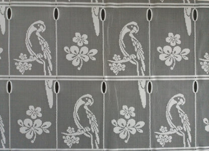 Rideau modulable blanc 90 cm de largeur motif Lydie