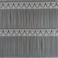 Rideau modulable blanc 90 cm de largeur motif Olga