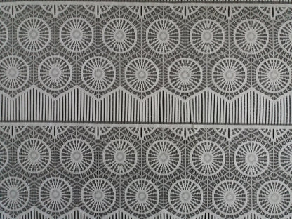 Rideau modulable blanc 90 cm de largeur motif Rondine