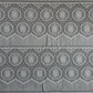 Rideau modulable blanc 90 cm de largeur motif Rondine