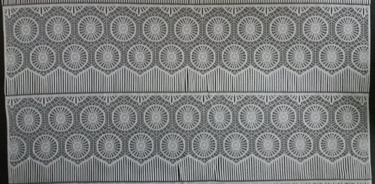 Rideau modulable blanc 90 cm de largeur motif Rondine
