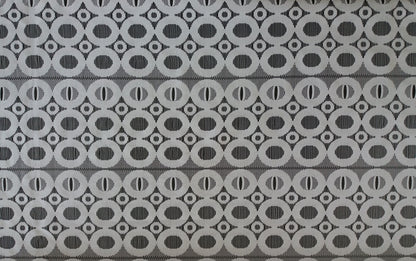Rideau voilage blanc motif Cercles - zoom