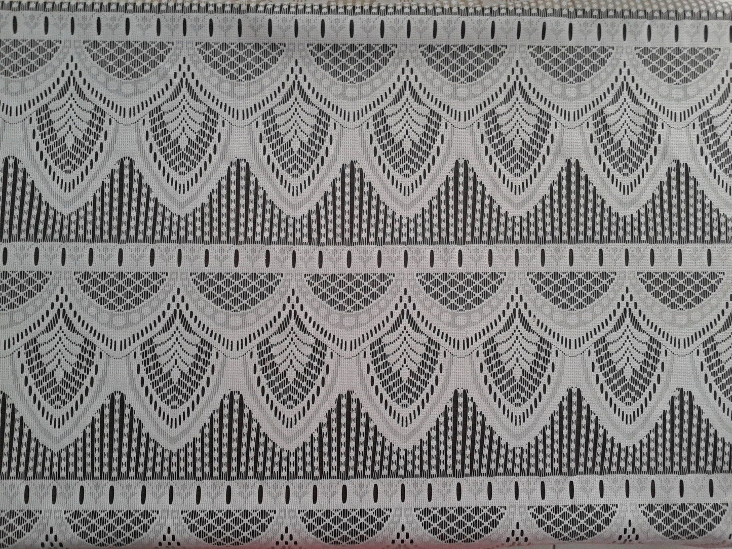 Rideau voilage blanc motif Epis (Zoom)