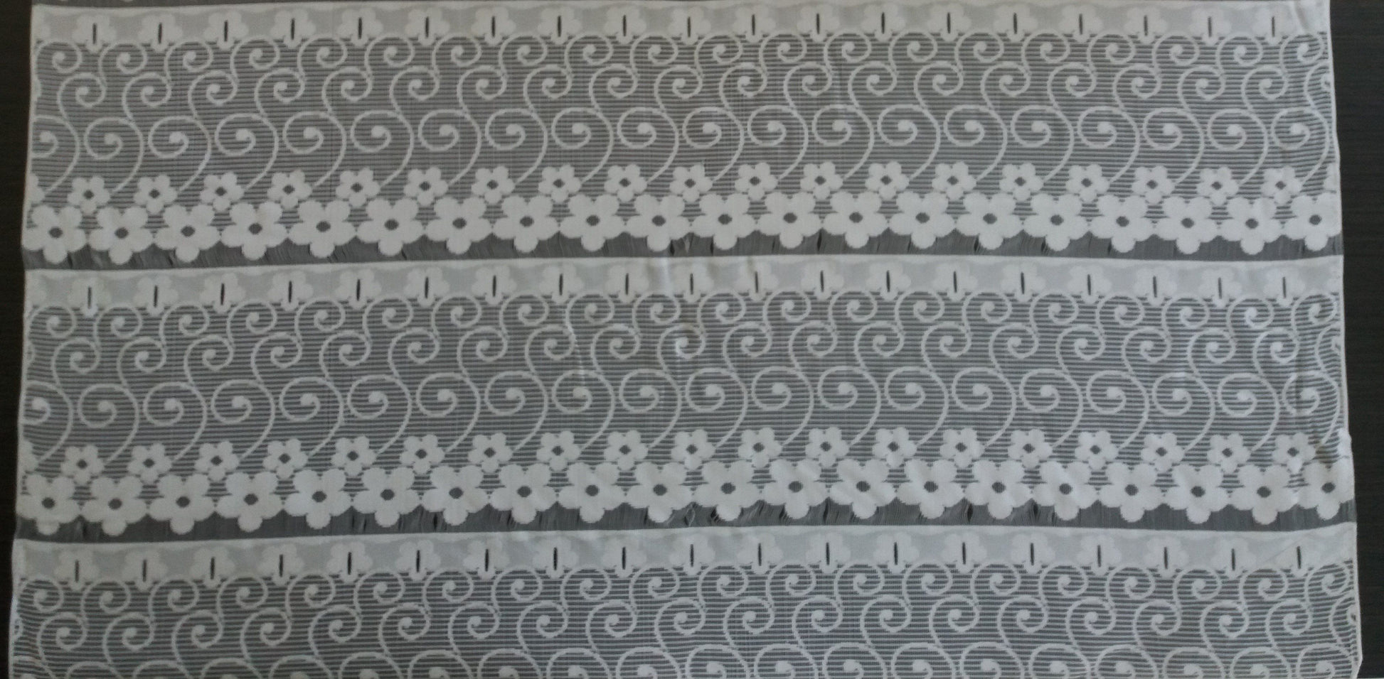 Rideau voilage blanc motif Flower