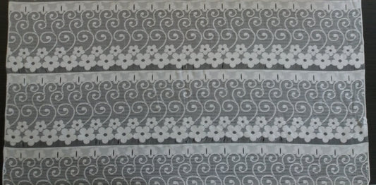 Rideau voilage blanc motif Flower