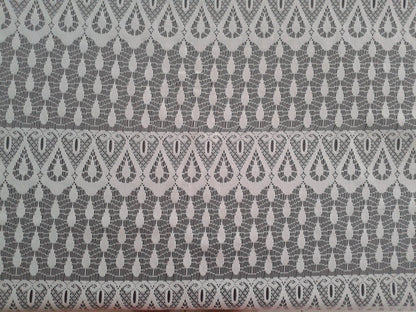 Rideau voilage blanc motif Gouttes (Zoom)
