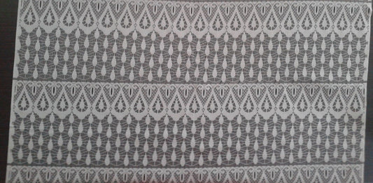 Rideau voilage blanc motif Gouttes