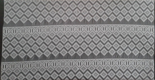 Rideau voilage blanc motif Linae