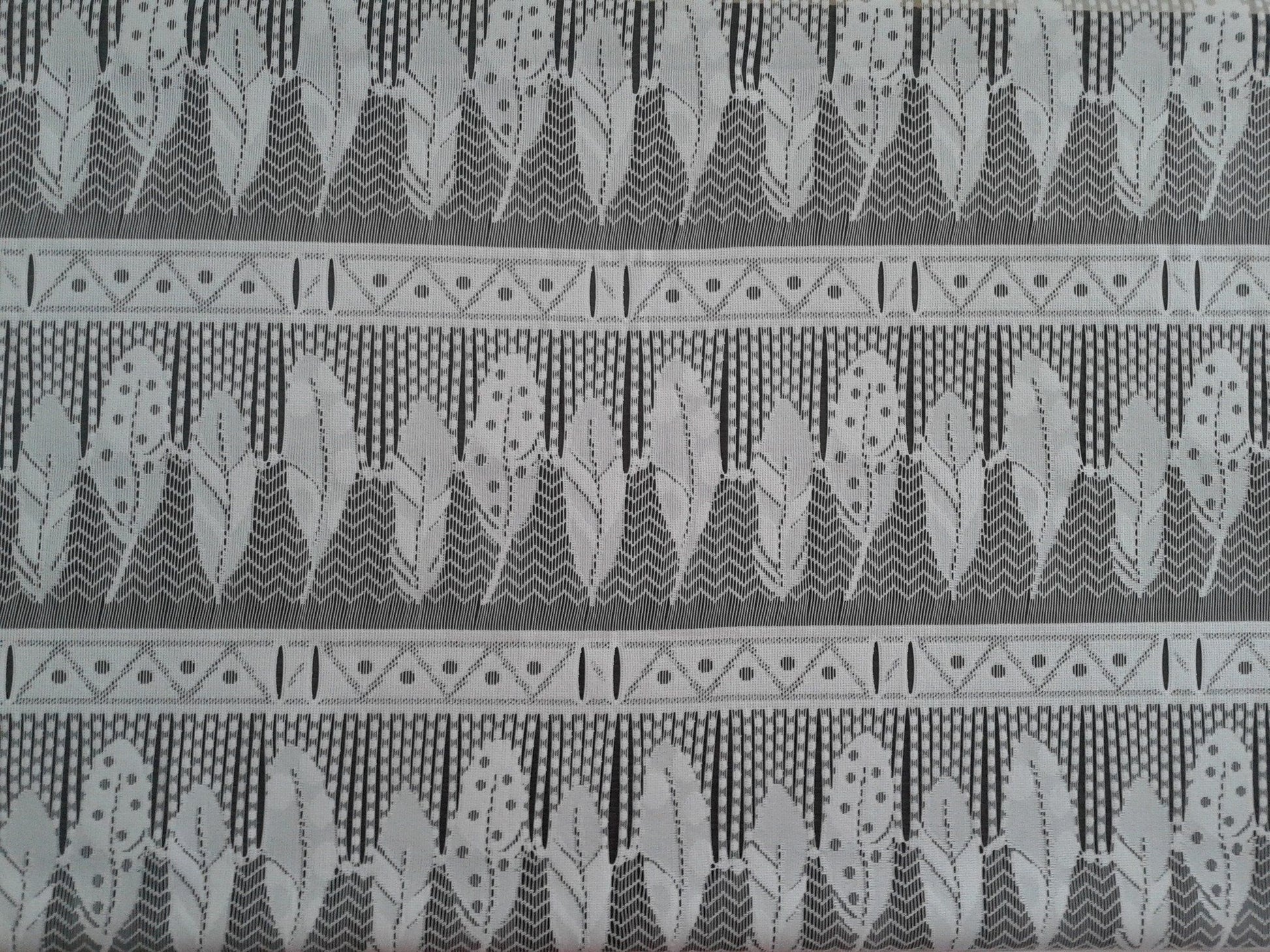 Rideau voilage blanc motif Poesia (Zoom)