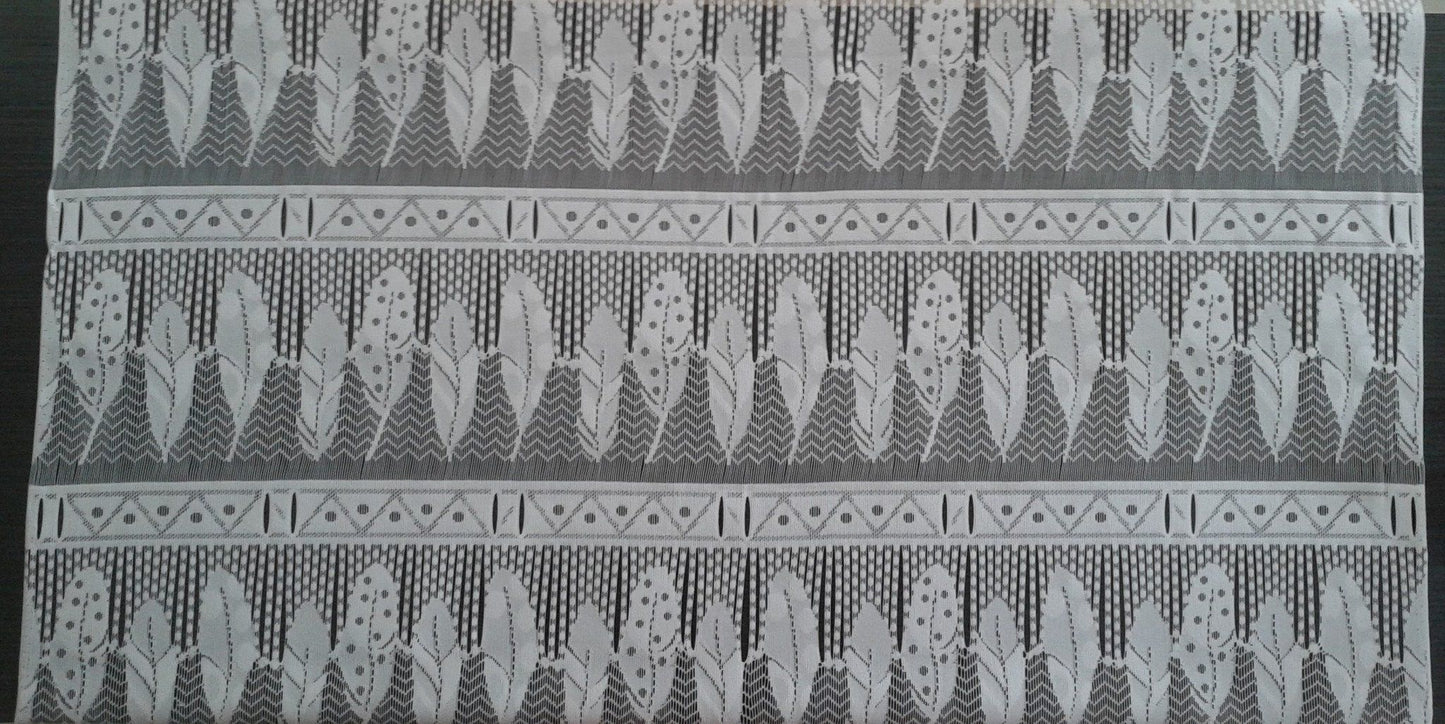 Rideau voilage blanc motif Poesia
