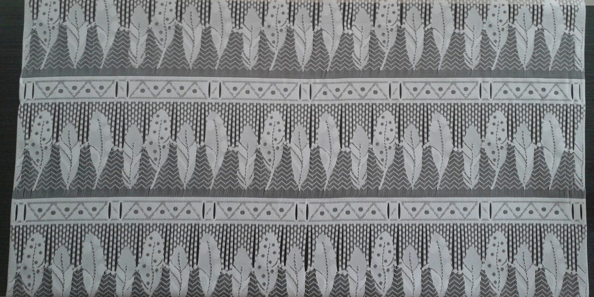 Rideau voilage blanc motif Poesia