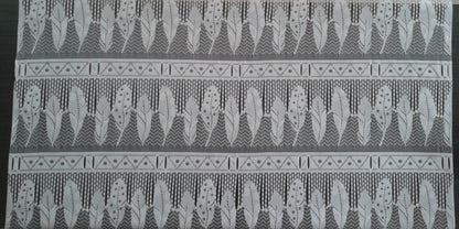Rideau voilage blanc motif Poesia