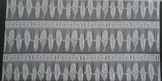 Rideau voilage blanc motif Poesia