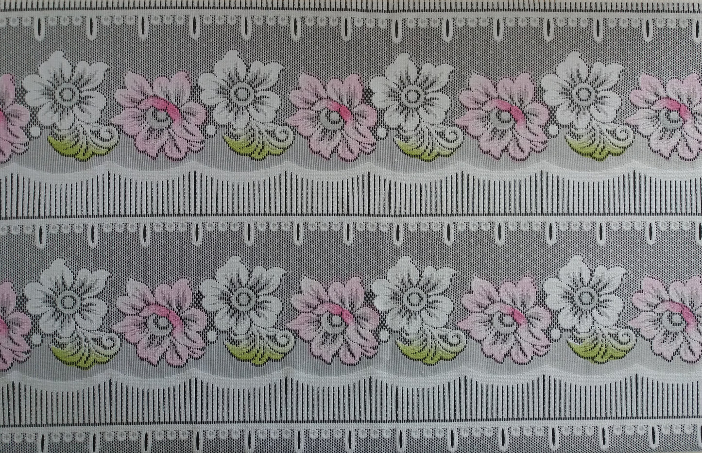 Rideau modulable coloré 90 cm de largeur motif Floralie