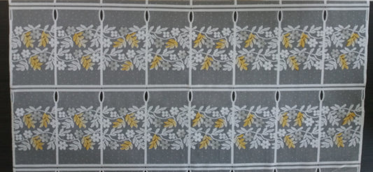 Rideau modulable coloré 90 cm de largeur motif Melody orange
