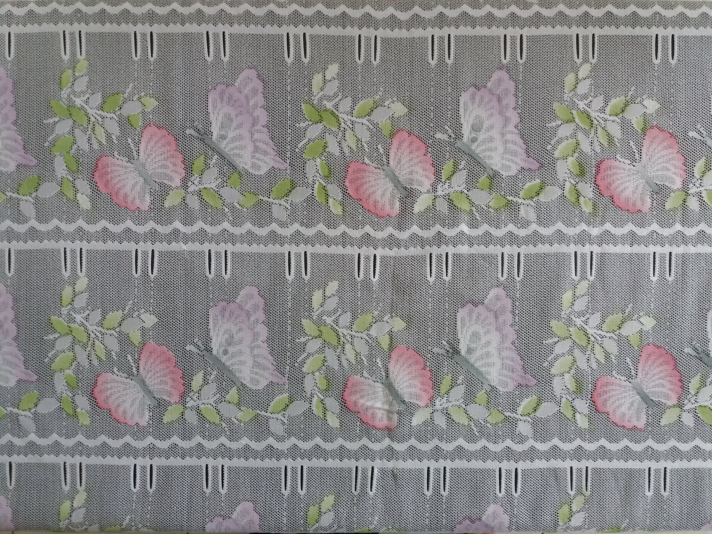 Rideau modulable coloré 90 cm de largeur motif Papillone parme