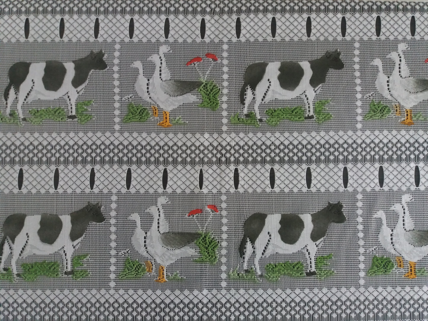 Rideau modulable coloré 90 cm de largeur motif Paturage