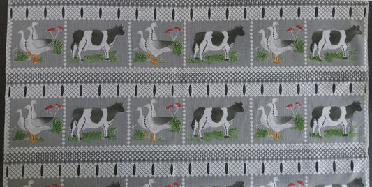 Rideau modulable coloré 90 cm de largeur motif Paturage