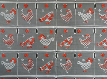 Rideau modulable coloré 90 cm de largeur motif Picorette