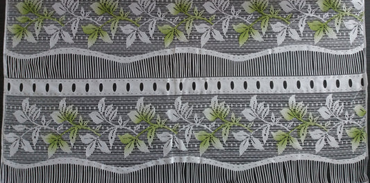 Rideau voilage coloré motif Feuillage