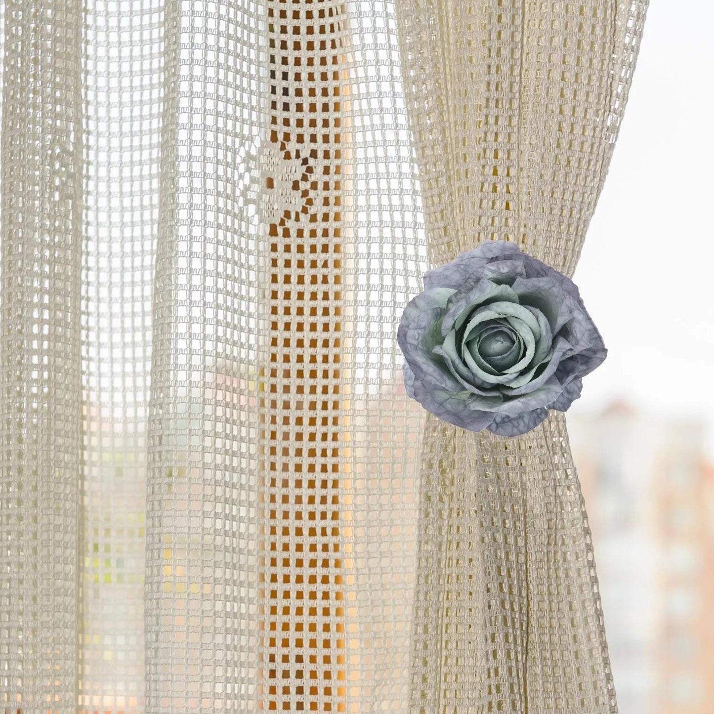 "Cerchietti di qualità con fiori blu