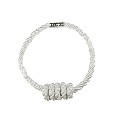 Collana in corda bianca