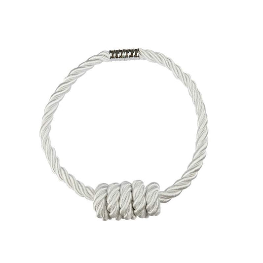 Collana in corda bianca