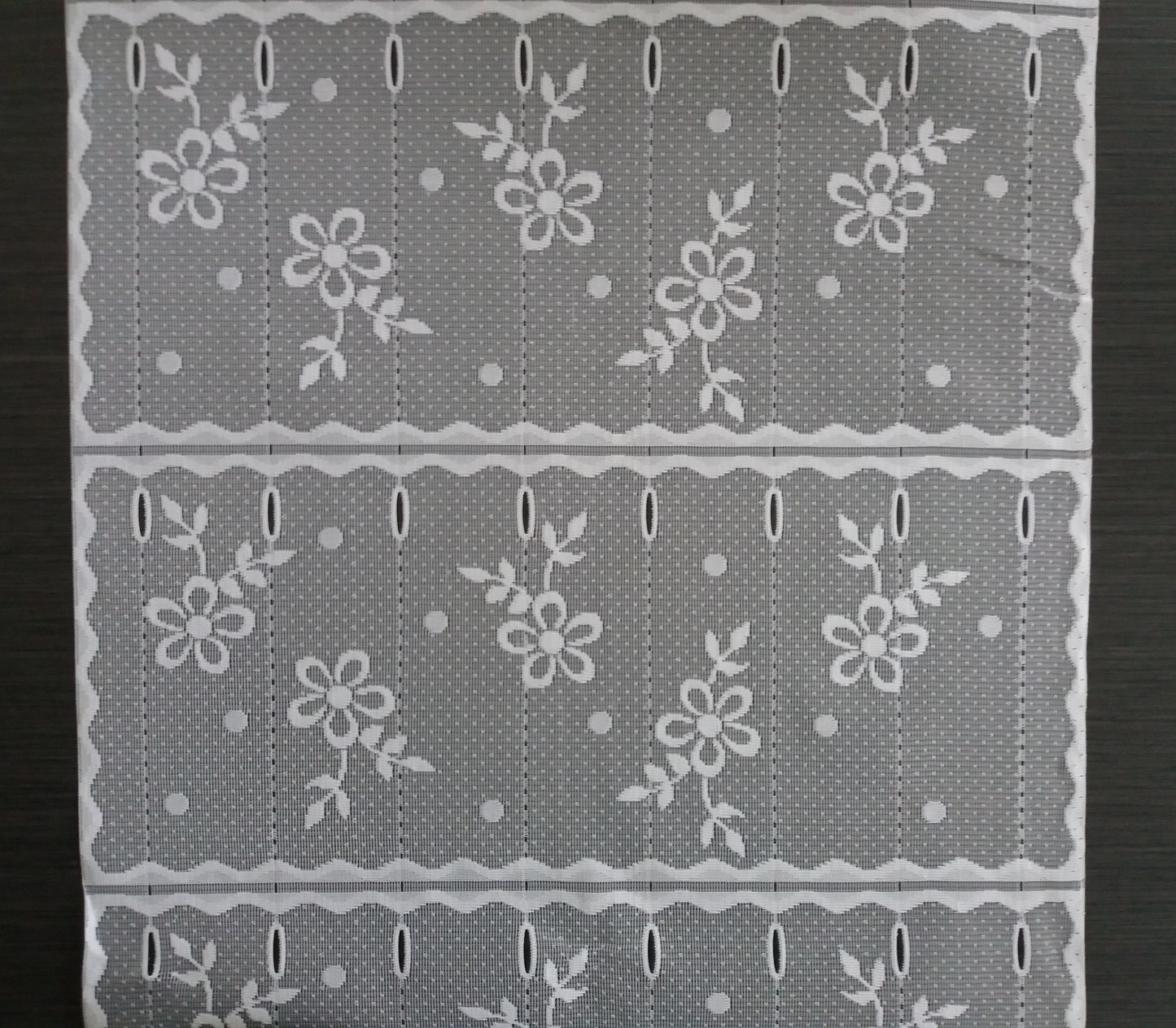 Tenda modulare bianca larga 45 cm con motivo Floralette