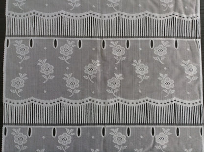 Tenda modulare bianca, larghezza 45 cm, motivo Floralis