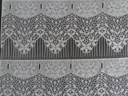 Tenda modulare bianca larga 45 cm con motivo Jeanette