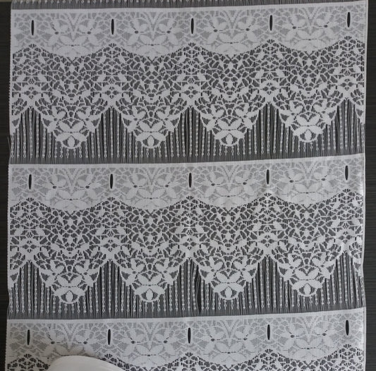 Tenda modulare bianca larga 45 cm con motivo Jeanette