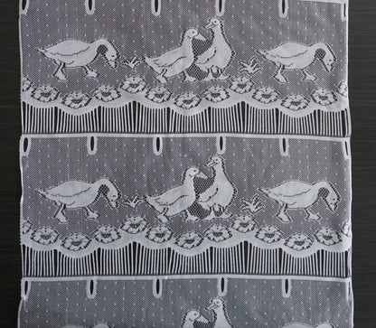 Tenda modulare bianca di 45 cm di larghezza con motivo Lison