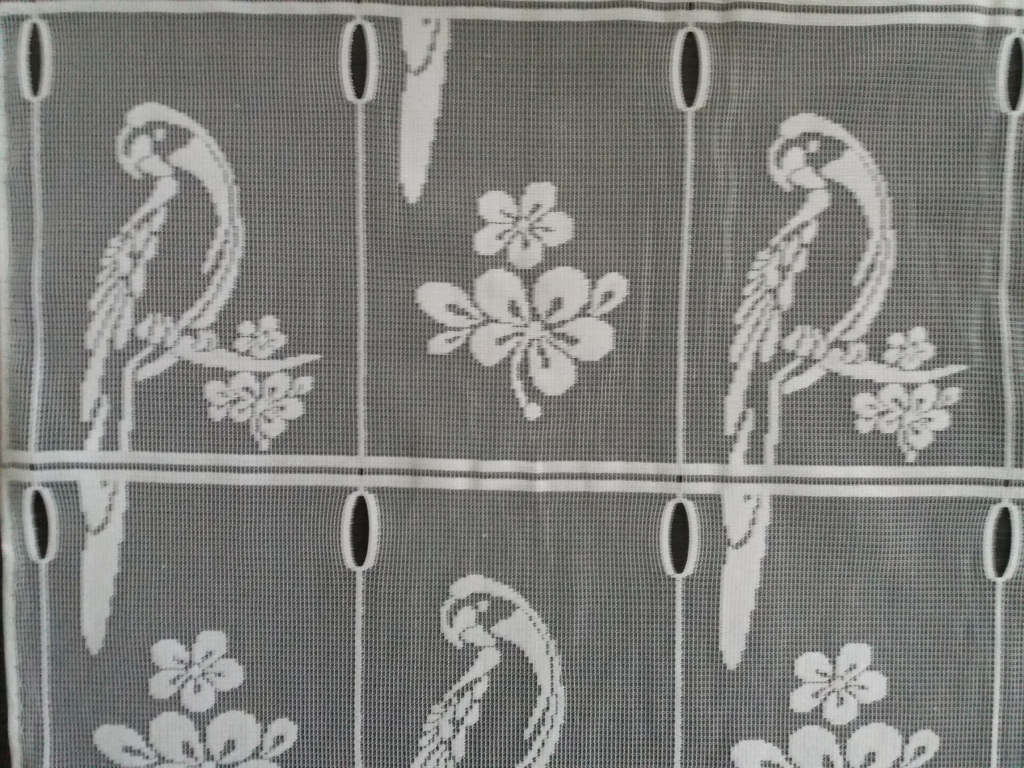 Tenda modulare bianca larga 45 cm con motivo Lydie