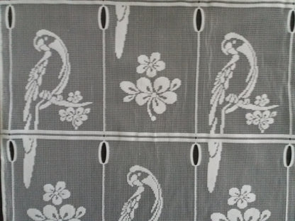 Tenda modulare bianca larga 45 cm con motivo Lydie