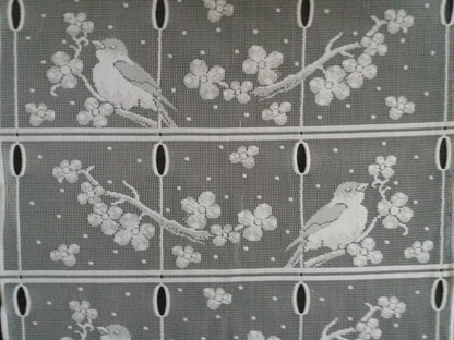 Tenda modulare bianca, larghezza 45 cm, motivo Mesange