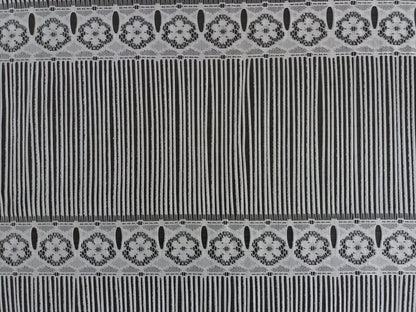 Tenda modulare bianca con motivo Olga, larghezza 45 cm