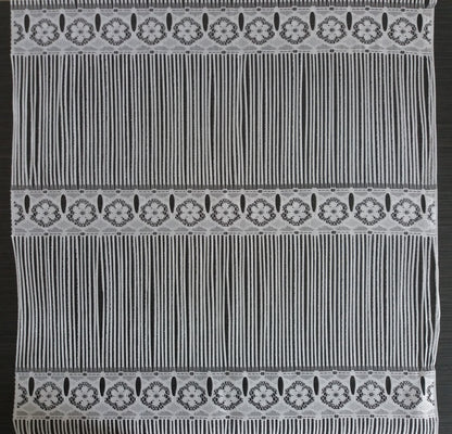 Tenda modulare bianca con motivo Olga, larghezza 45 cm