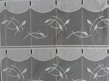 Tenda modulare bianca di 45 cm di larghezza con motivo a giunchi