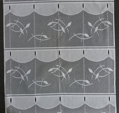 Tenda modulare bianca di 45 cm di larghezza con motivo a giunchi