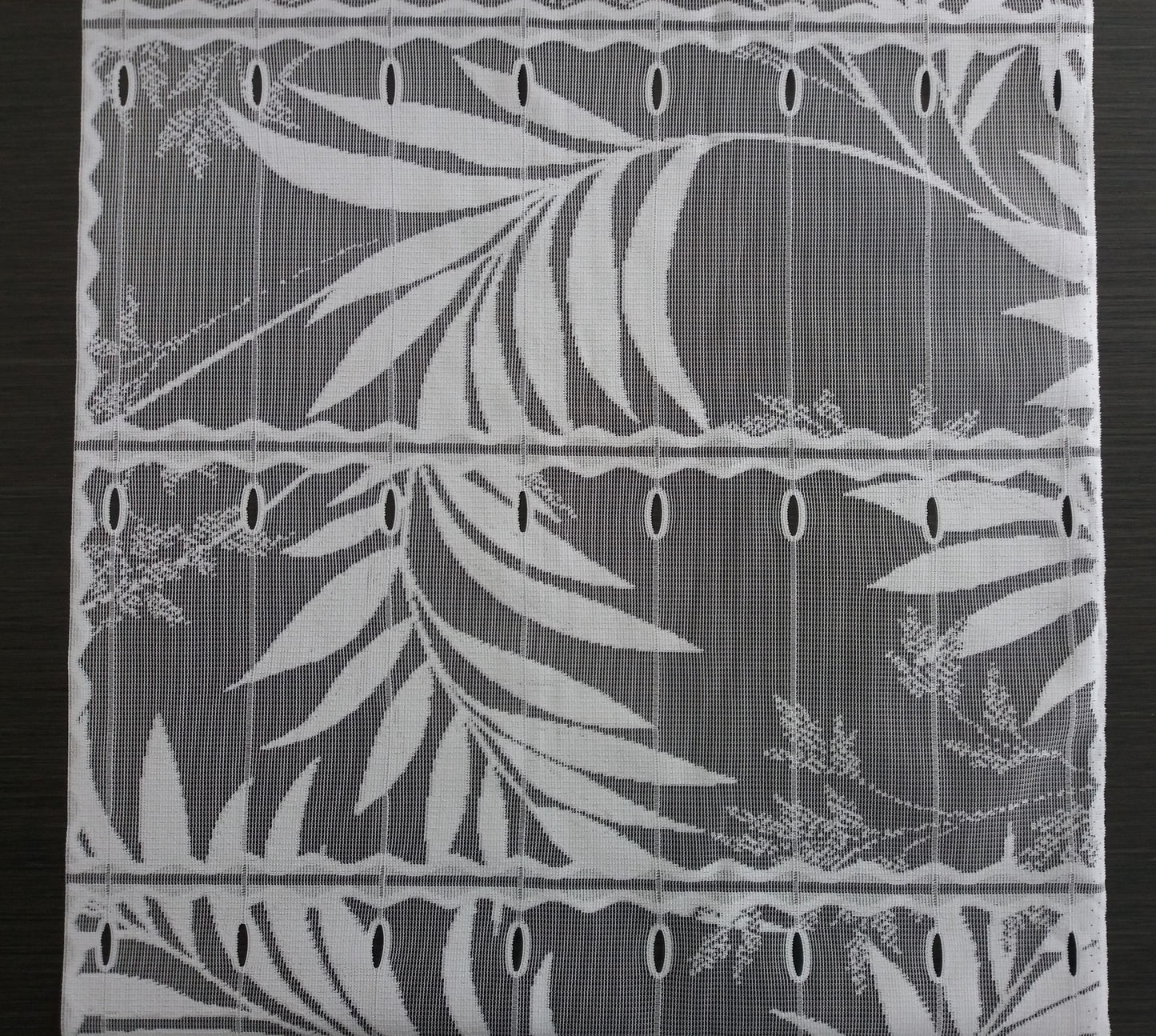 Tenda schermata bianca con motivo a bambù