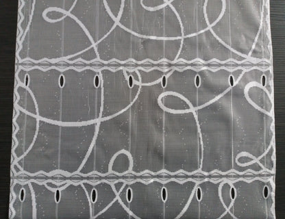 Tenda schermata bianca curva