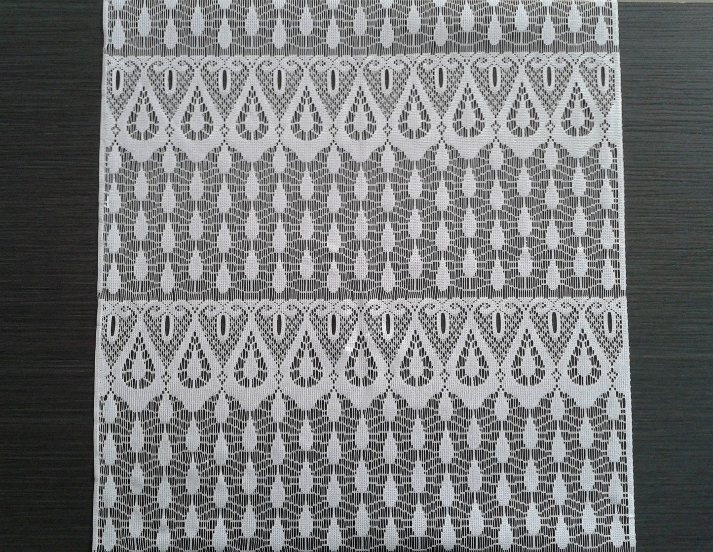 Tenda bianca con motivo Gouttes